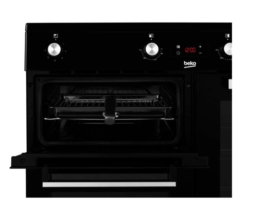 Beko KDVI90K 90cm wide Electric Range Cooker with Induction Hob - Black - A/A Rated