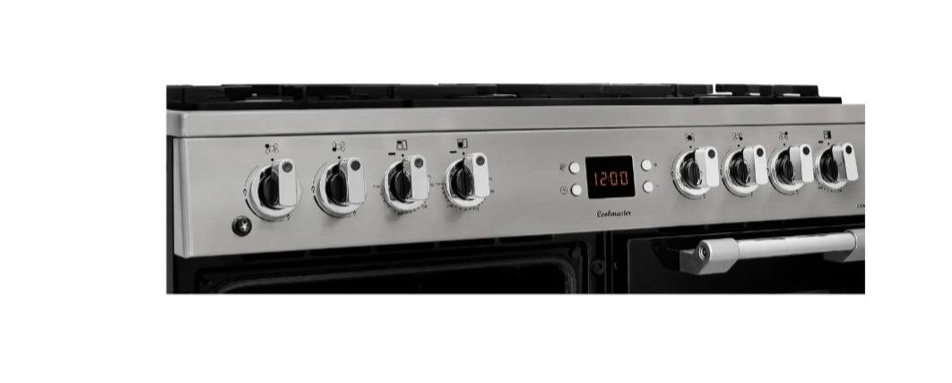 Leisure Cookmaster CK90F530X 90cm wide Dual Fuel Range Cooker with Gas Hob - Stainless Steel - A/A/A Rated