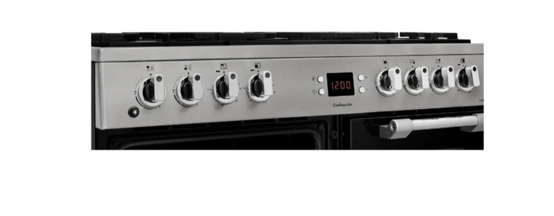 Leisure Cookmaster CK90F530X 90cm wide Dual Fuel Range Cooker with Gas Hob - Stainless Steel - A/A/A Rated