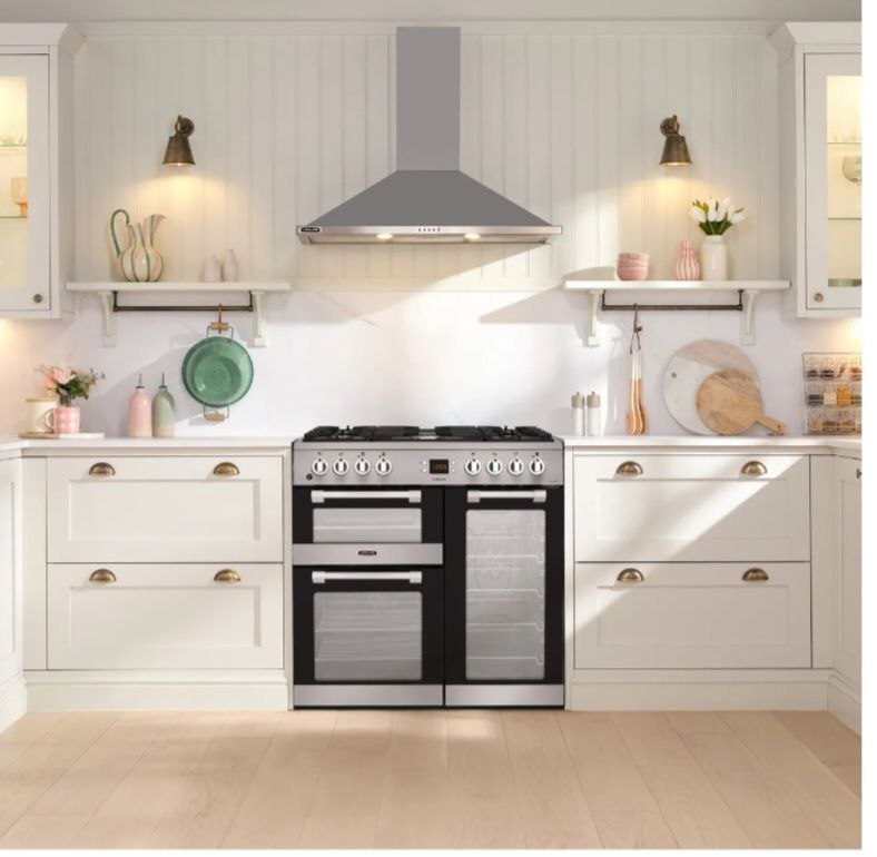 Leisure Cookmaster CK90F530X 90cm wide Dual Fuel Range Cooker with Gas Hob - Stainless Steel - A/A/A Rated