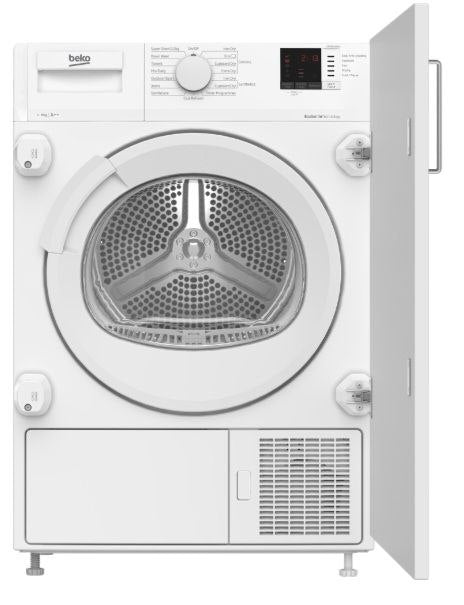 Beko DTIKP81131W Integrated Heat Pump Dryer, 8kg, White, A++ Rated