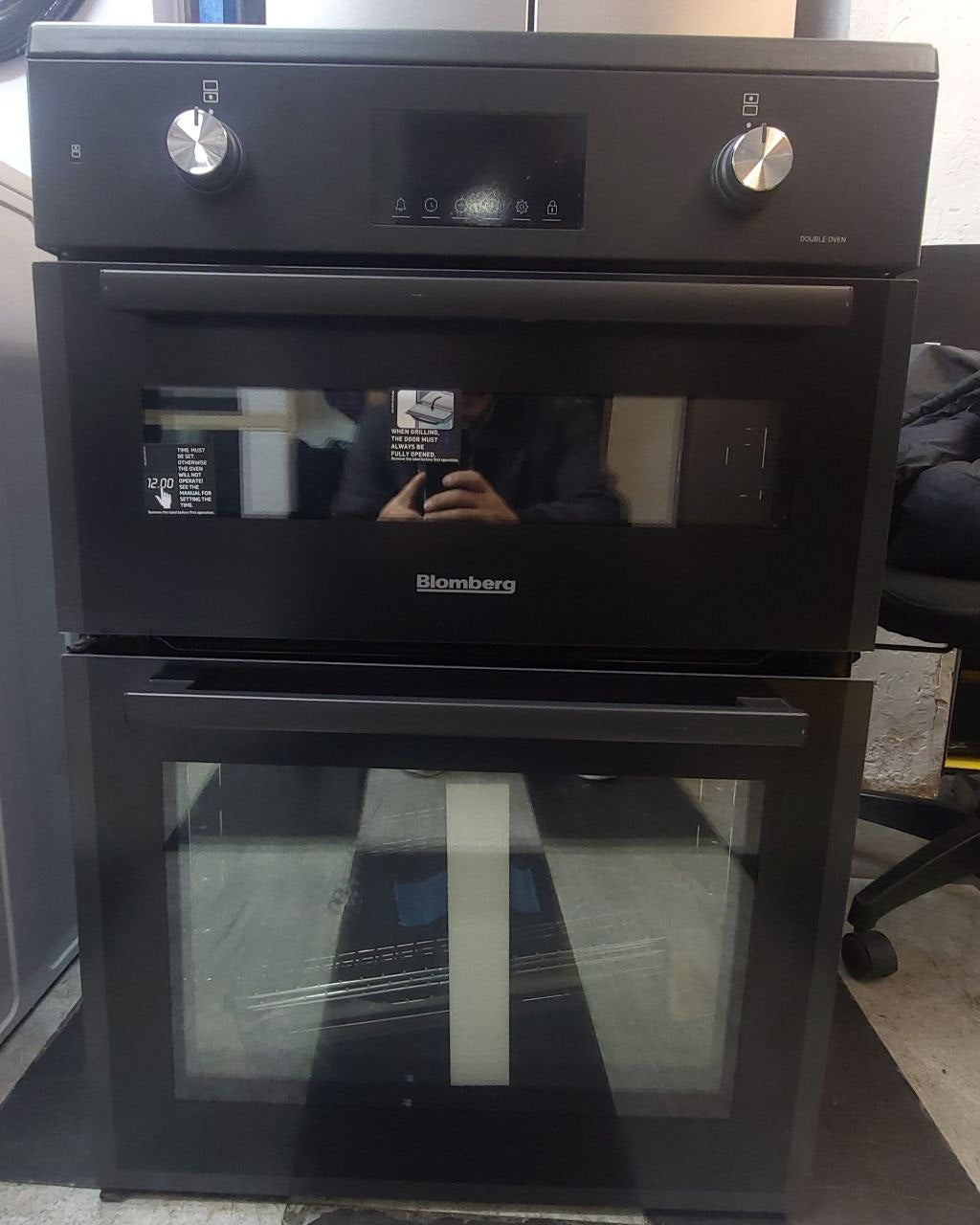 Blomberg HIRN651N 60cm Double Oven Electric Cooker with Induction Hob