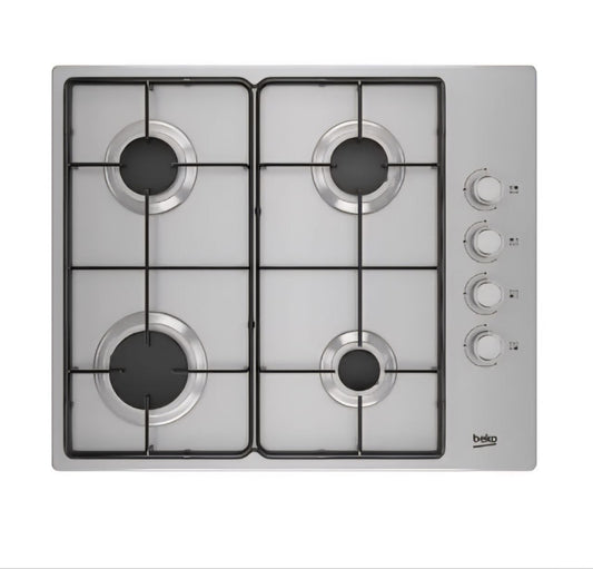 Beko HIBG64120SX 60cm Gas Hob - Stainless Steel