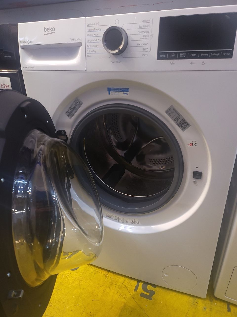 Beko washer dryer 10.5 kg washer 7 kg dryer&nbsp; Energy spin