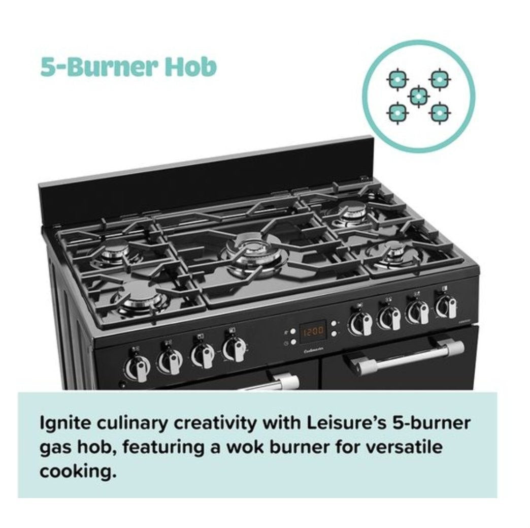 LEISURE CK90F530T 90 cm Dual Fuel Range Cooker - Anthracite