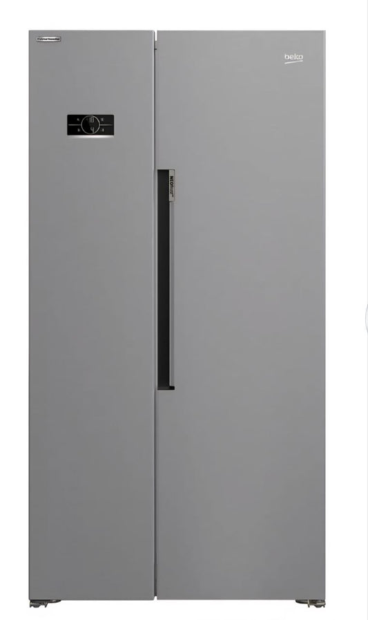 Beko HarvestFresh™ ASL1442VPS Frost Free American Fridge Freezer - Stainless Steel Effect - E Rated