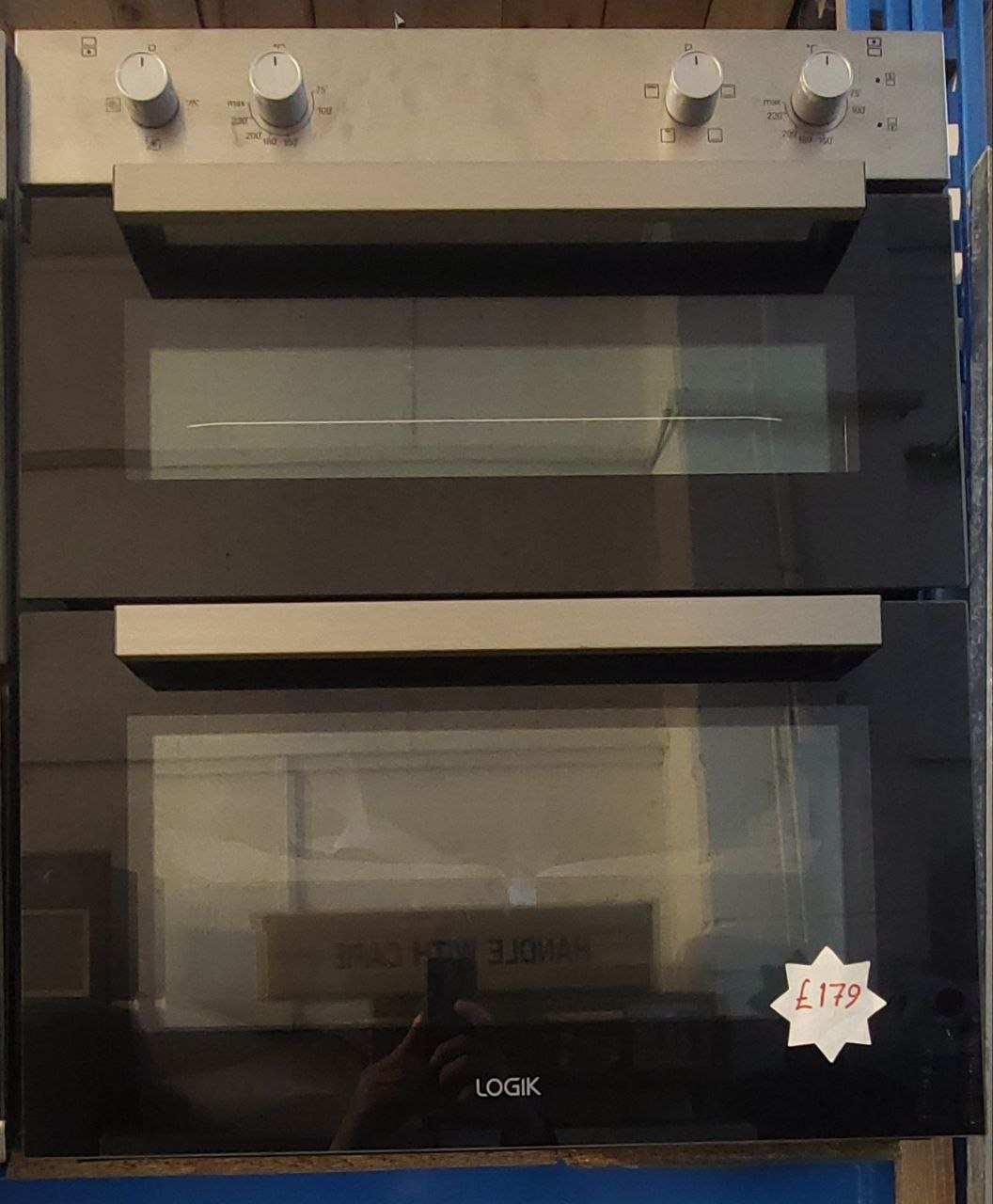 Logik Double door Grill/Oven 70 cm W: 59 cm