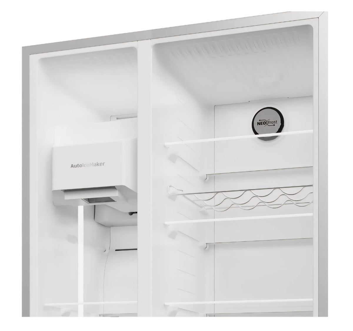 Beko HarvestFresh™ ASP342VPS Plumbed Frost Free American Fridge Freezer - Stainless Steel Effect - E Rated