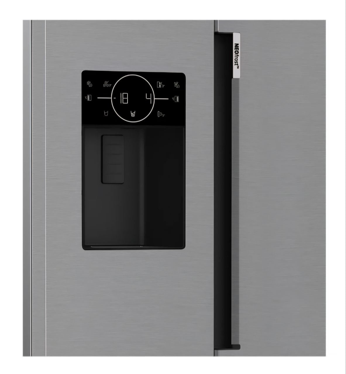 Beko HarvestFresh™ ASP342VPS Plumbed Frost Free American Fridge Freezer - Stainless Steel Effect - E Rated