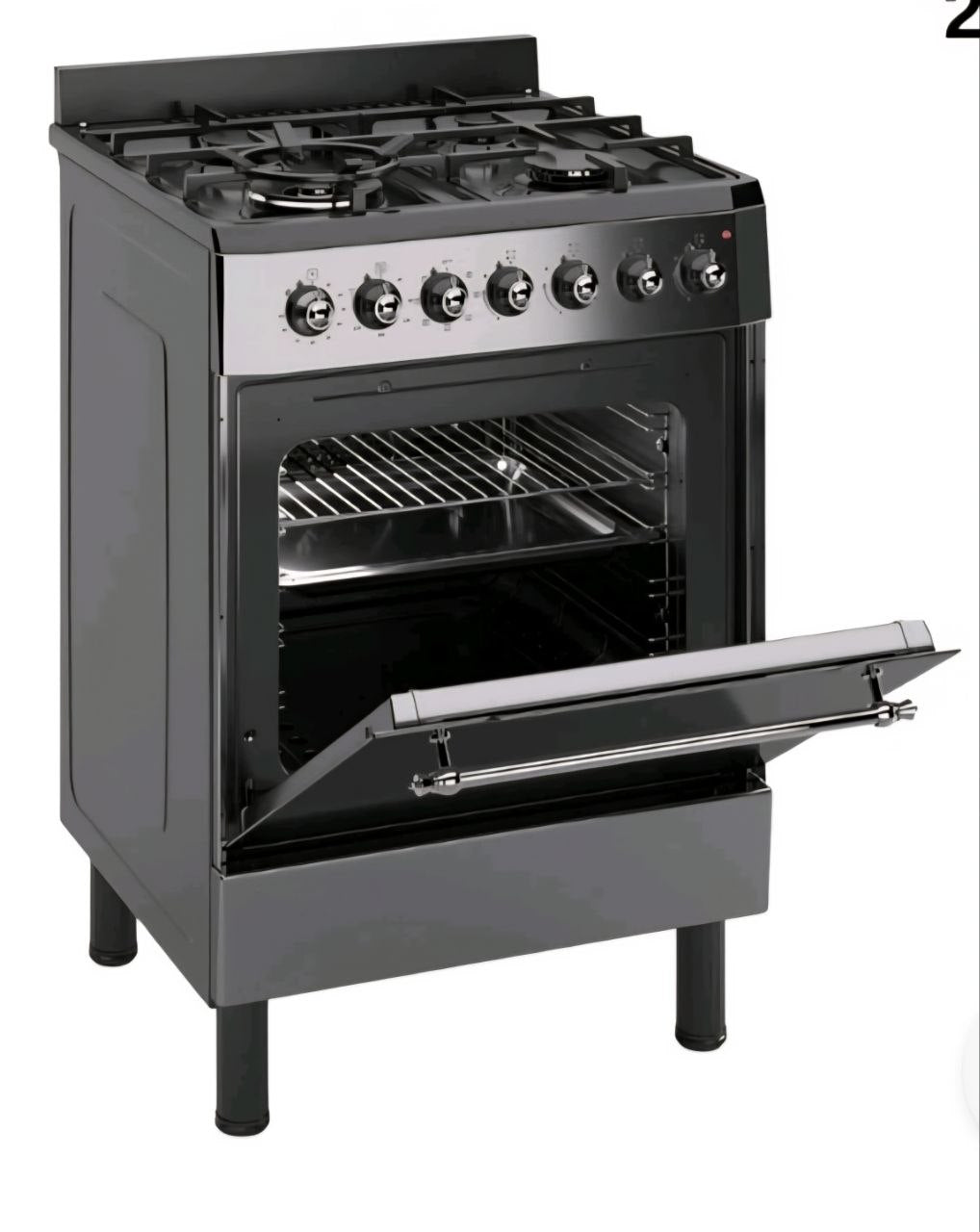 Ferre F6IP40E7 MBL RETRO W 60cm Cooker Freestanding Dual Fuel Cooker With Wok