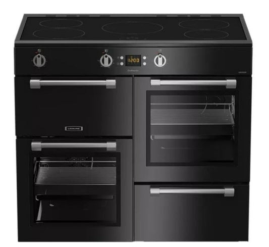 LEISURE Cookmaster CK100D210K Electric Induction Range Cooker - Black