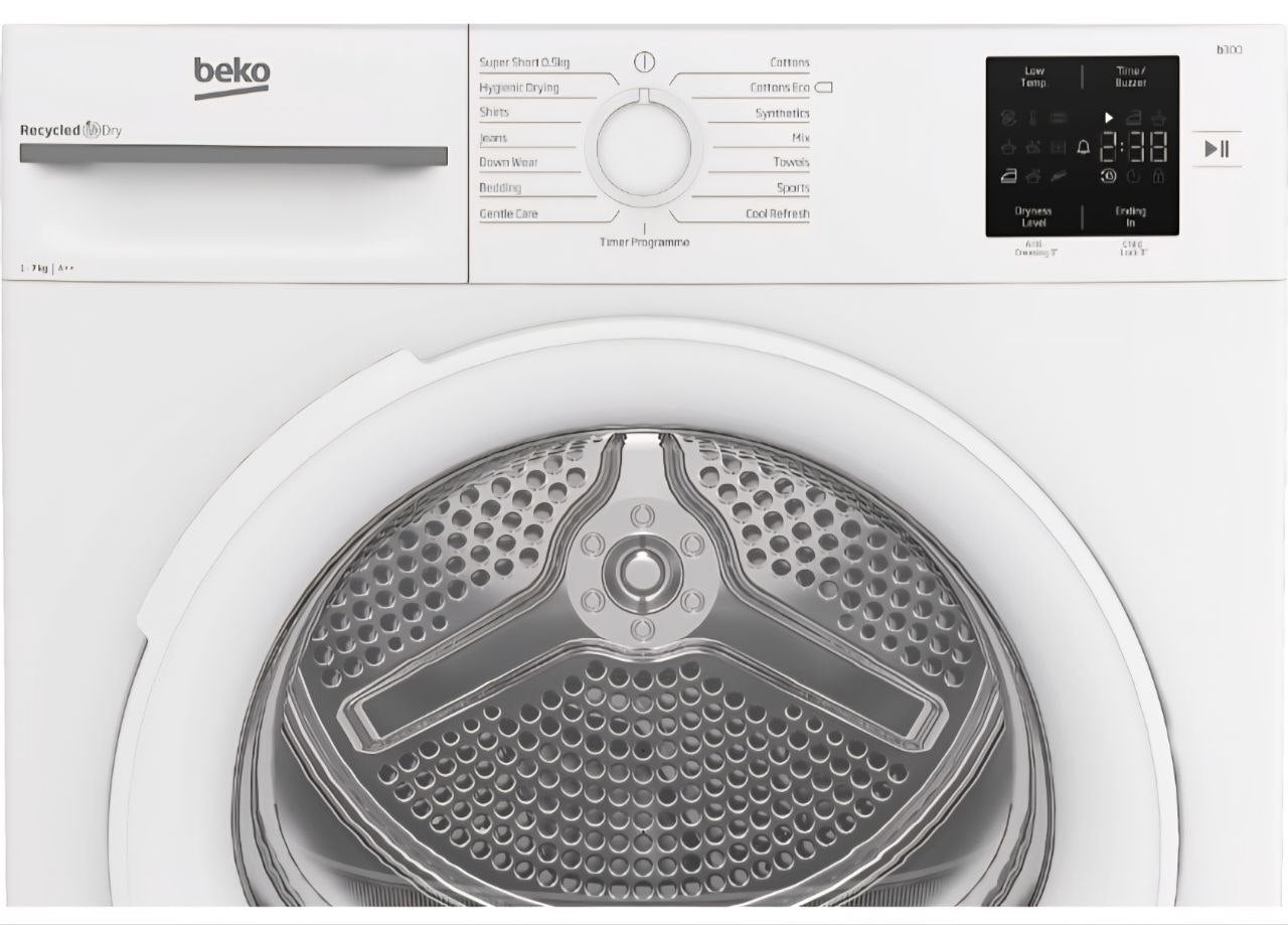 Beko BM3T3713W 7KG Heat Pump Tumble Dryer - White&nbsp;