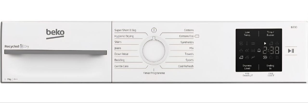 Beko BM3T3713W 7KG Heat Pump Tumble Dryer - White&nbsp;