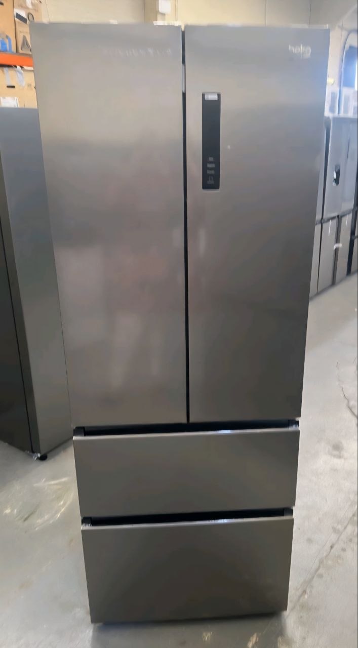 Beko GN14790PX 70cm Frost Free American Fridge Freezer Brushed Steel E Rated