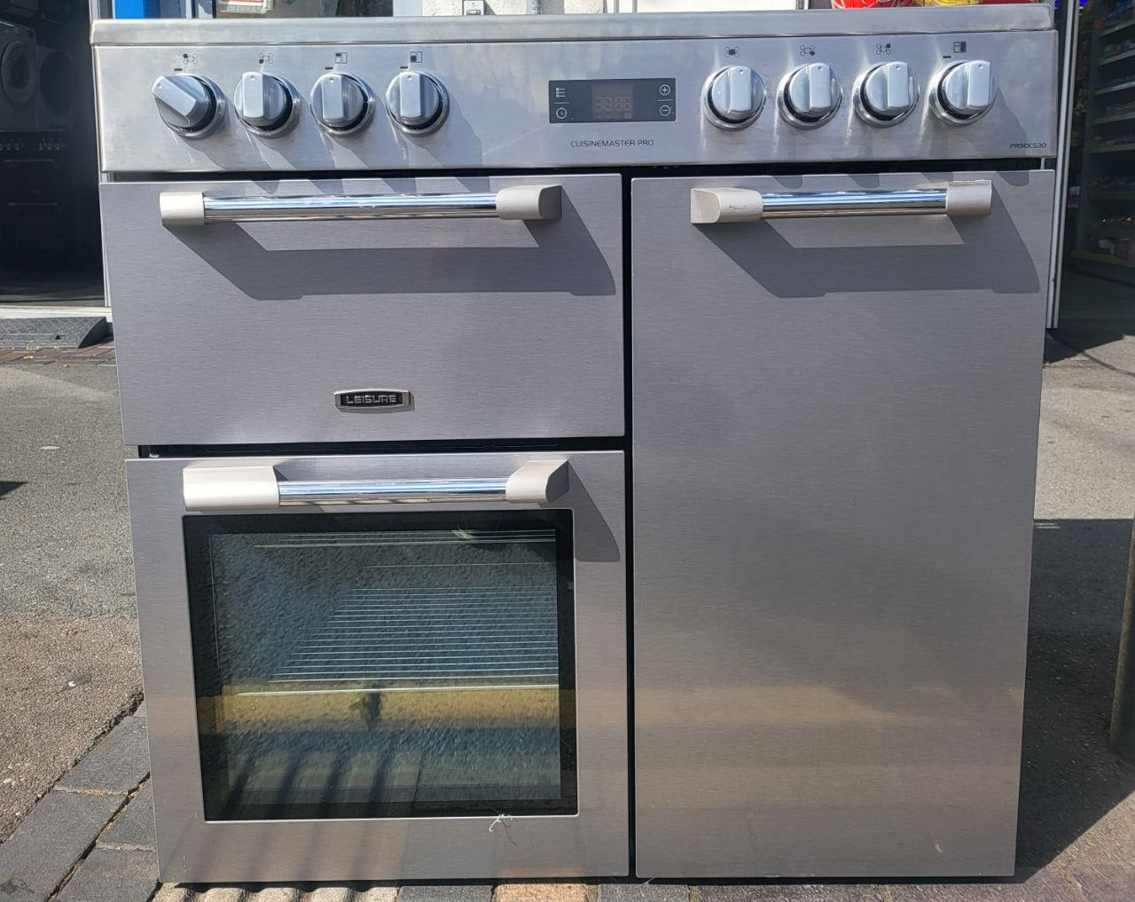 Leisure PR90C530X Cuisinemaster Pro 90cm Electric Range Cooker with Three Ovens in Stainless Steel