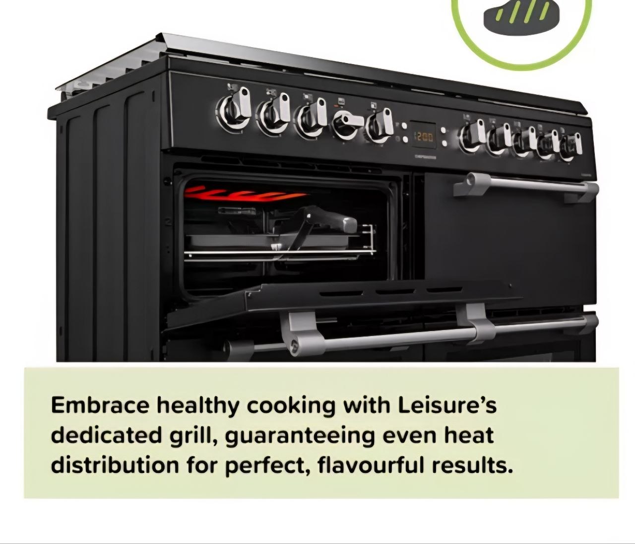LEISURE Cookmaster CK90C230K Electric Ceramic Range Cooker - Black