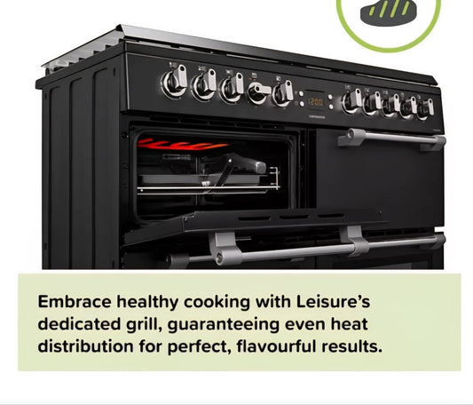 LEISURE Cookmaster CK90C230K Electric Ceramic Range Cooker - Black
