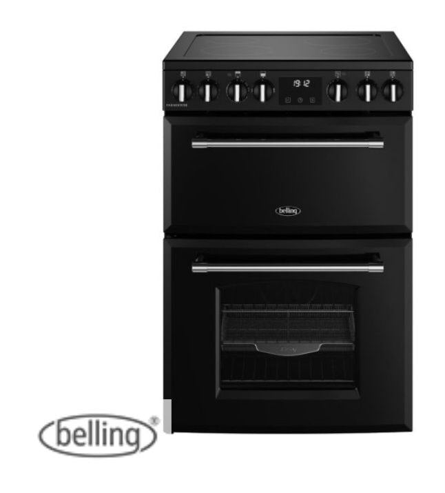 Belling 444411810 Farmhouse 60E 60cm Electric Mini Range Cooker - Black