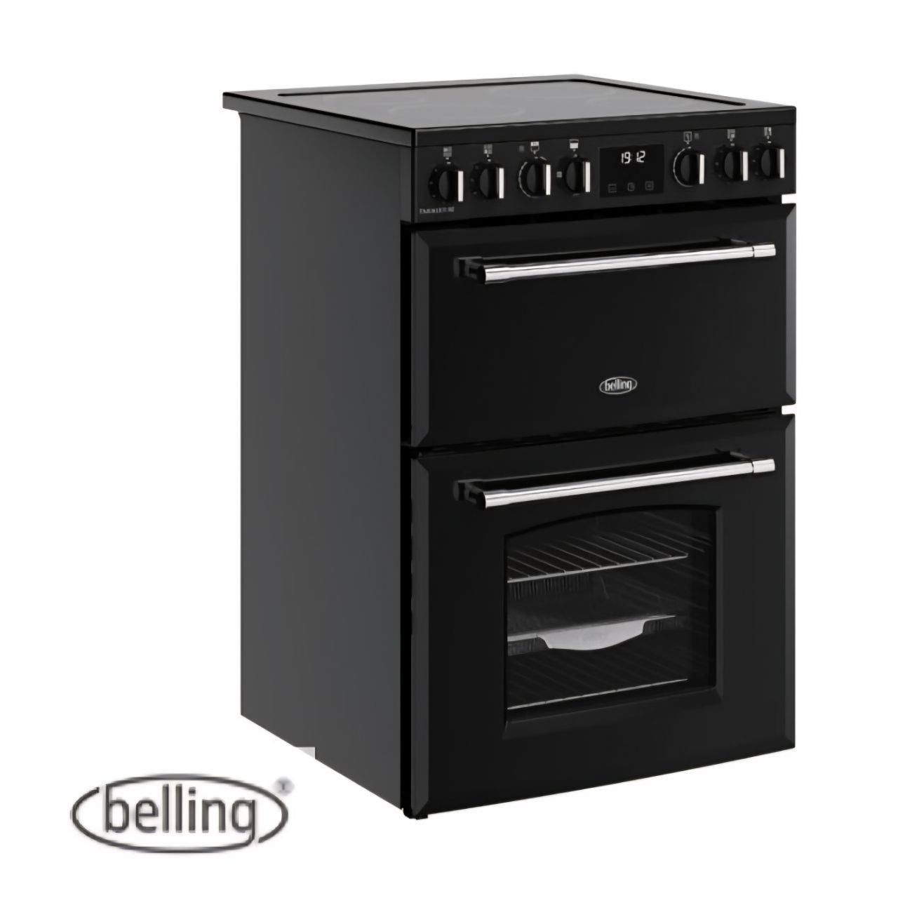 Belling 444411810 Farmhouse 60E 60cm Electric Mini Range Cooker - Black