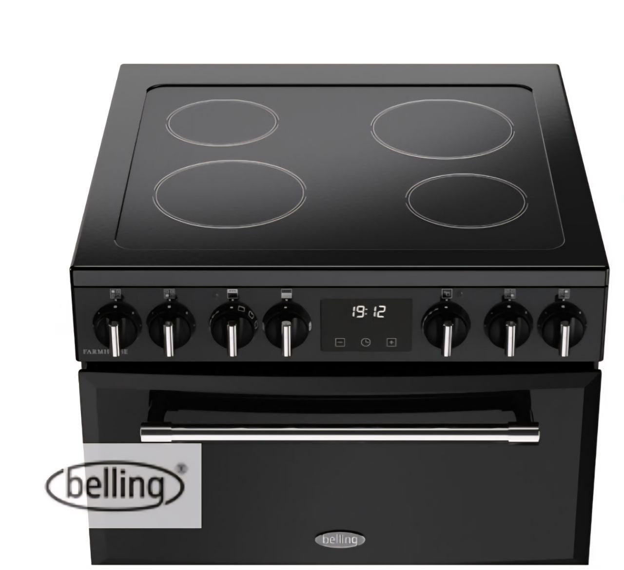 Belling 444411810 Farmhouse 60E 60cm Electric Mini Range Cooker - Black