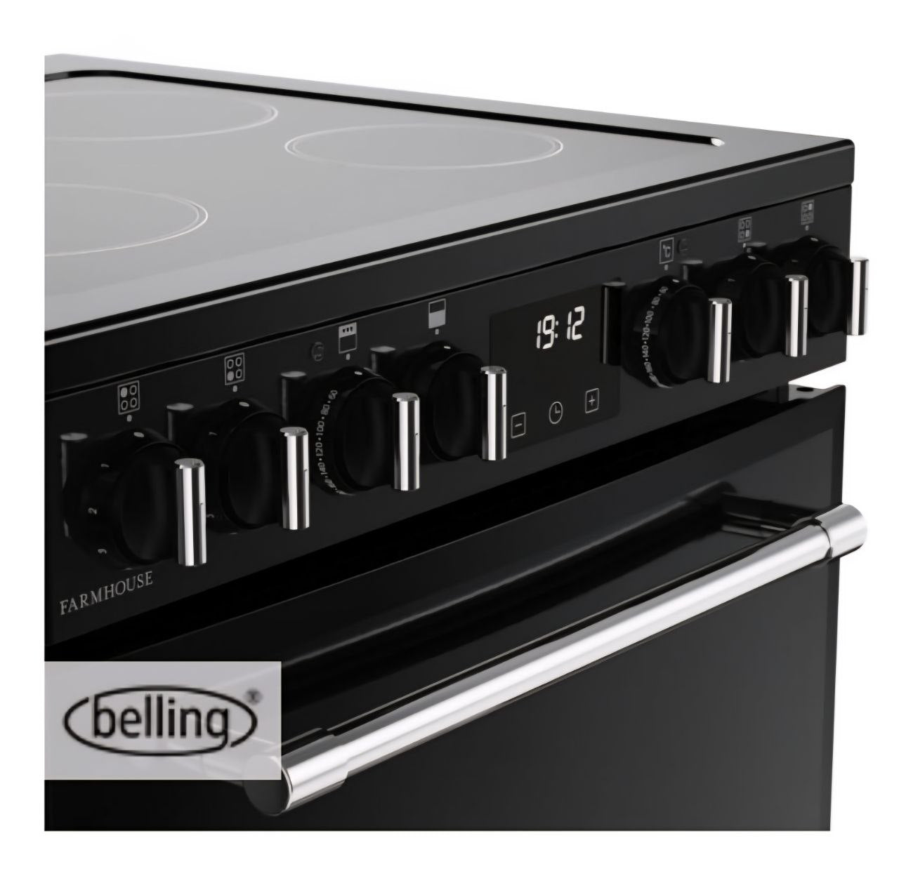 Belling 444411810 Farmhouse 60E 60cm Electric Mini Range Cooker - Black