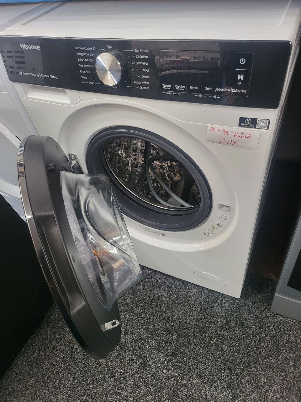 Hisense 10.5 kg washing machine