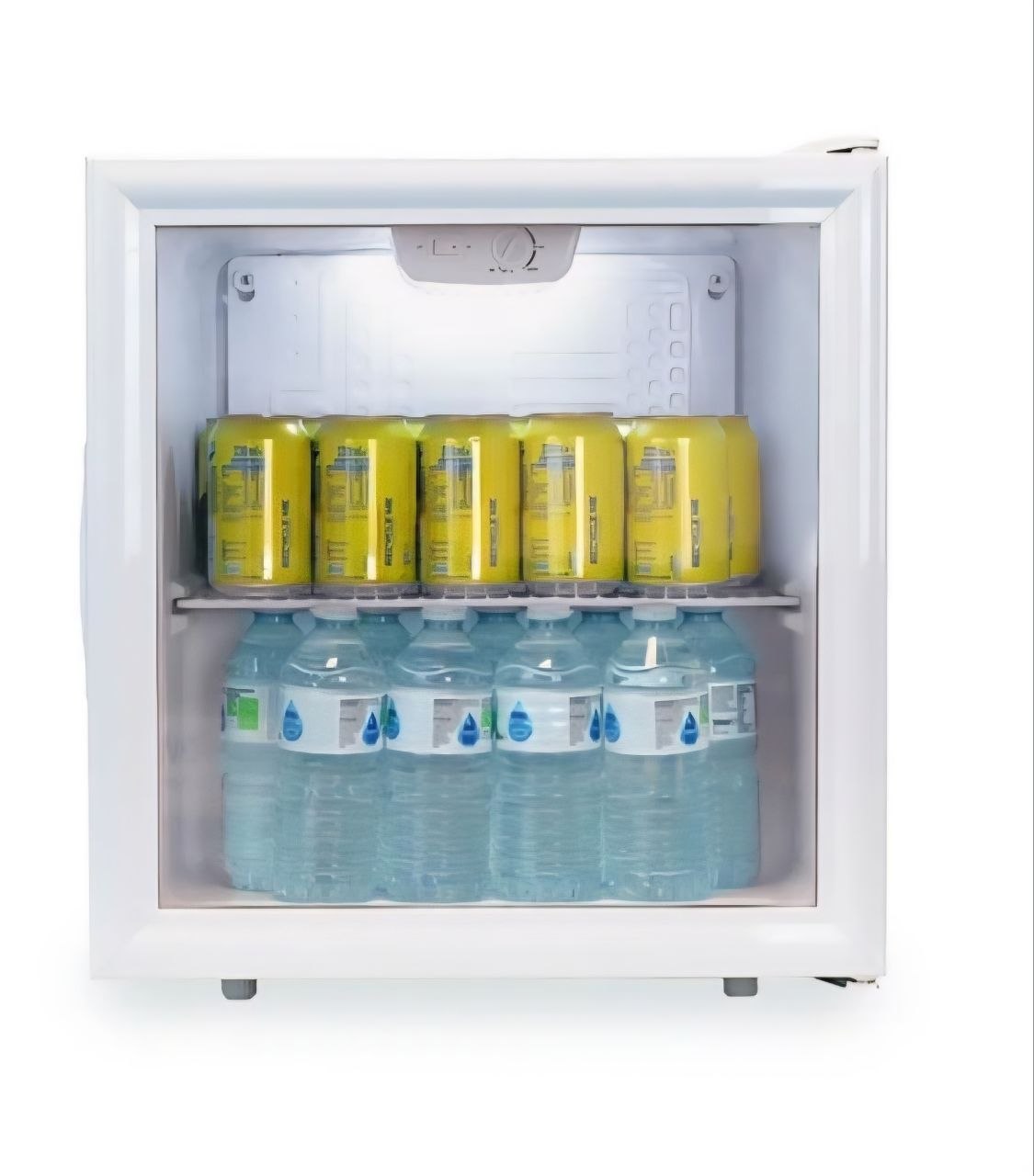 SIA Drinks Fridge, 58L Table Top / White Colour With Glass Door - DC6WH