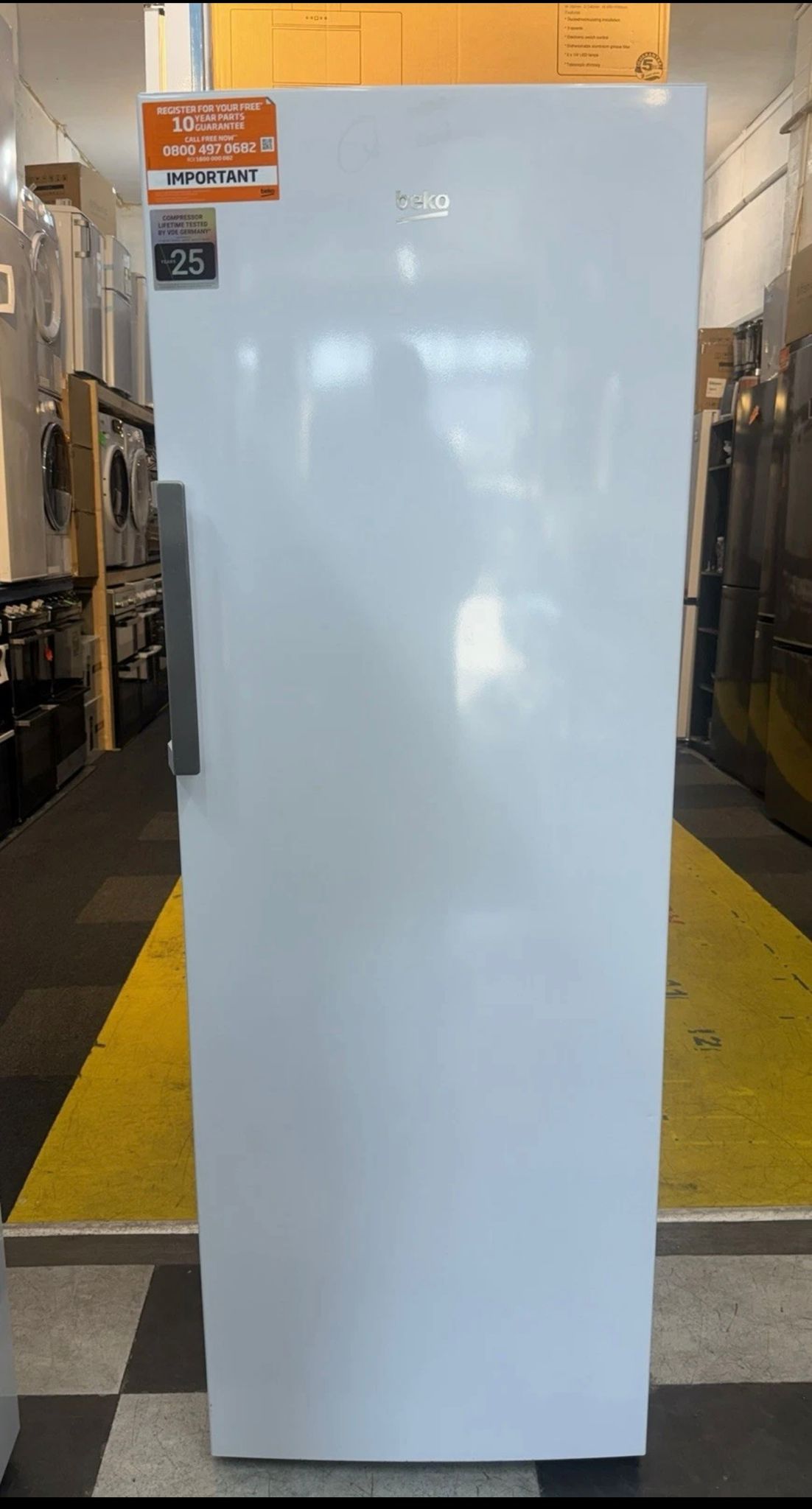BEKO Pro FFP4671W Tall Freezer - White