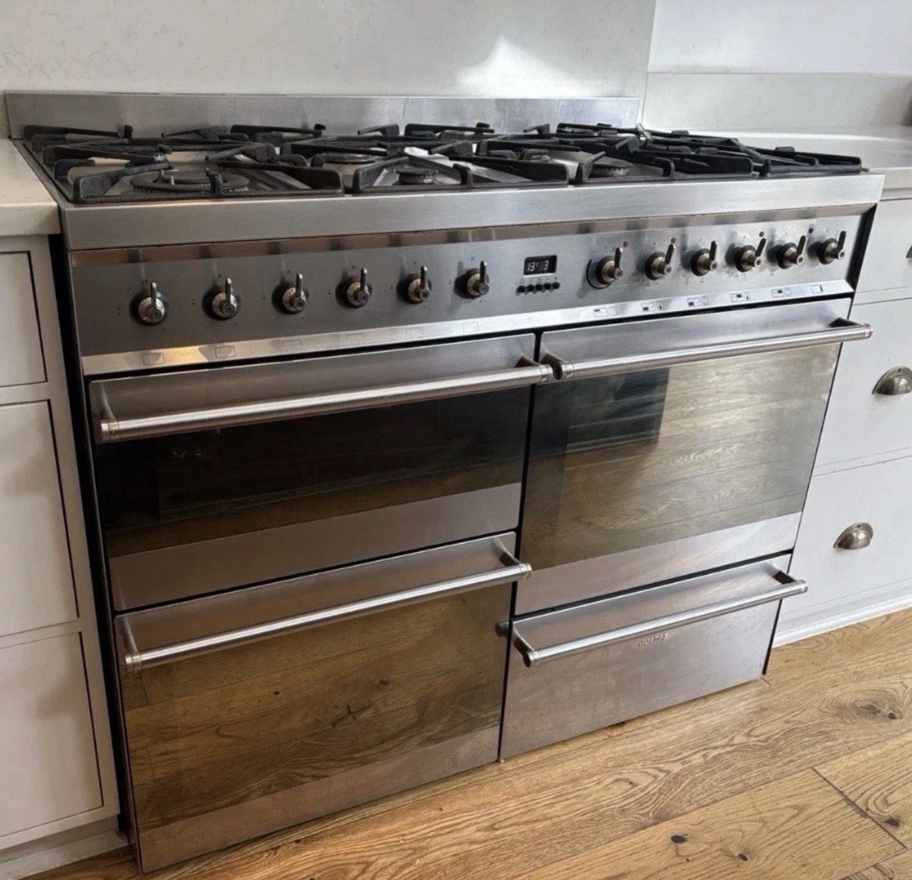 Smeg SY4110-8 Symphony 110cm Dual Fuel Range Cooker Stainless Steel