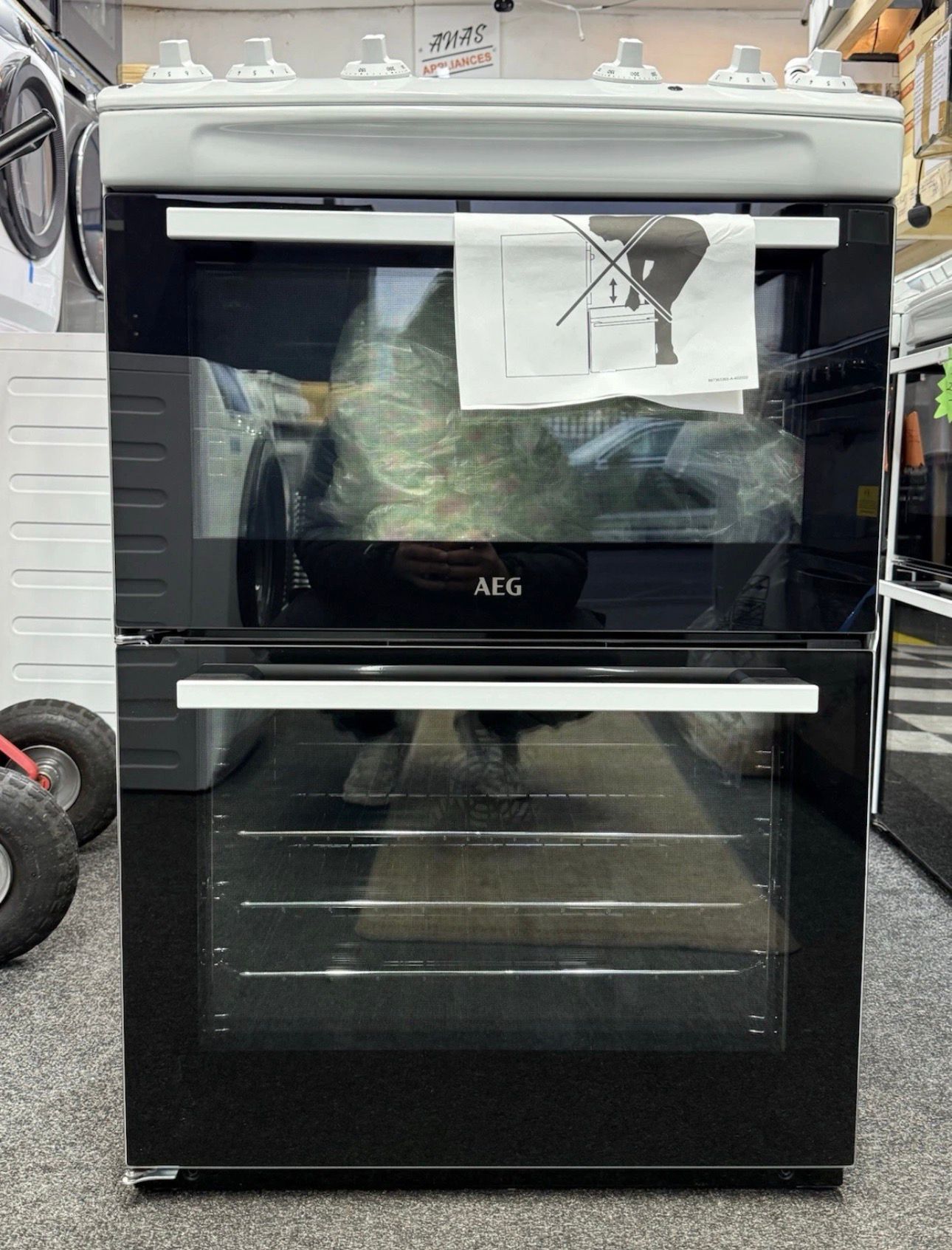 AEG 5000 SurroundCook CCX6501ACW 60 cm Electric Ceramic Cooker - White