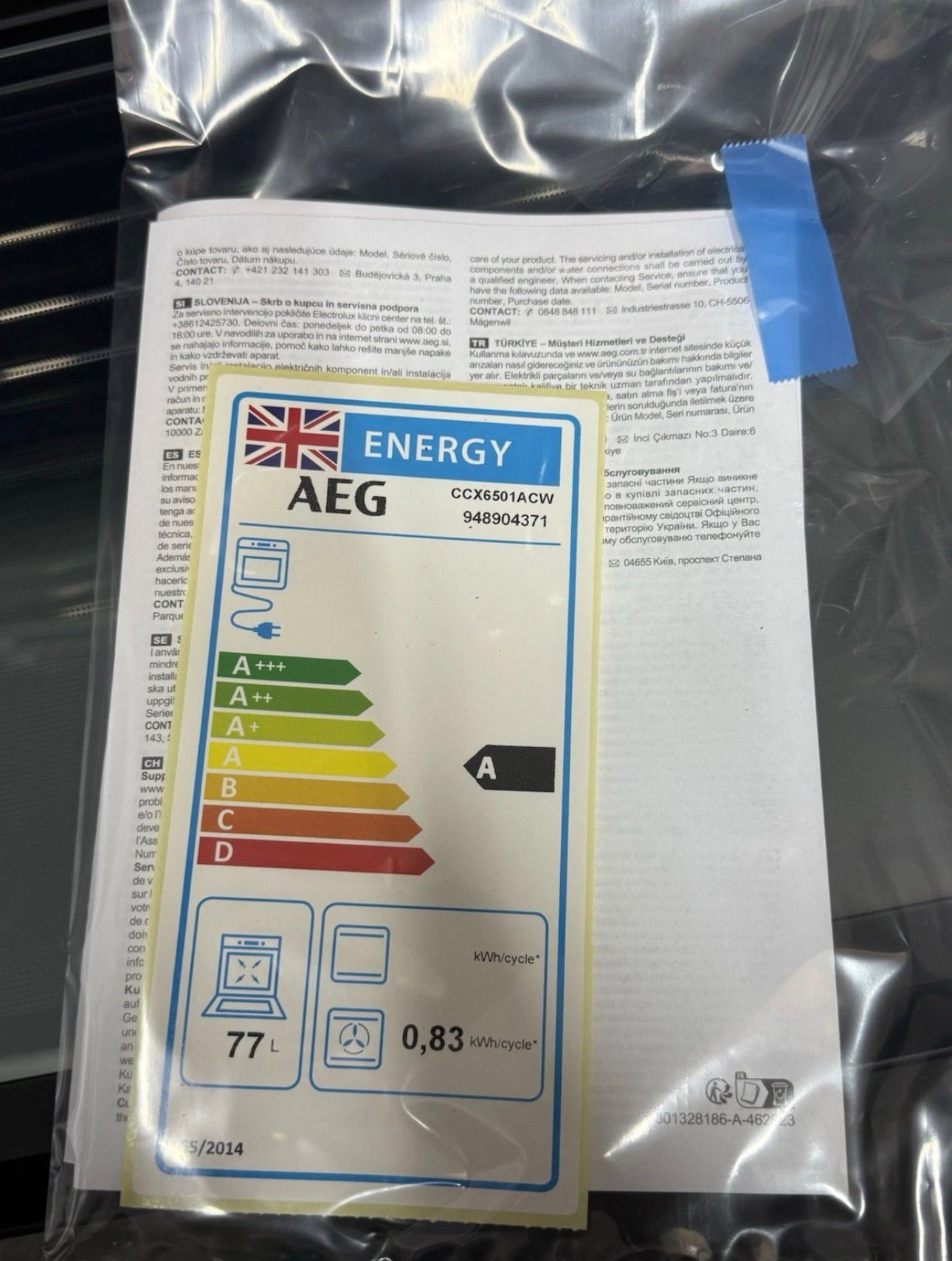 AEG 5000 SurroundCook CCX6501ACW 60 cm Electric Ceramic Cooker - White