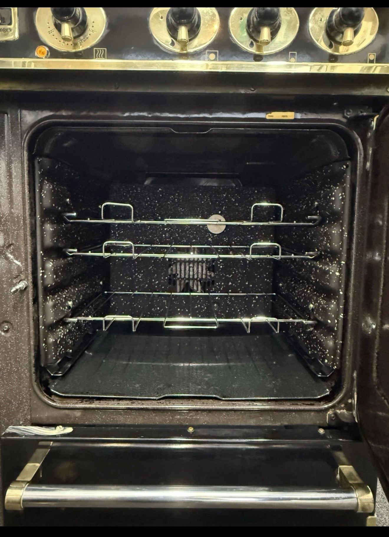 FALCON 1092 CONTINENTAL DUAL FUEL 110CM COOKER Black&brass