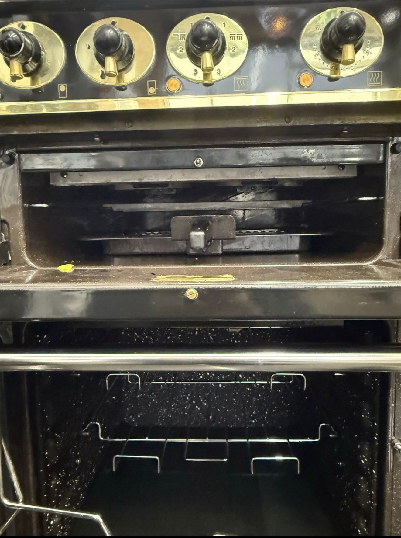 FALCON 1092 CONTINENTAL DUAL FUEL 110CM COOKER Black&brass