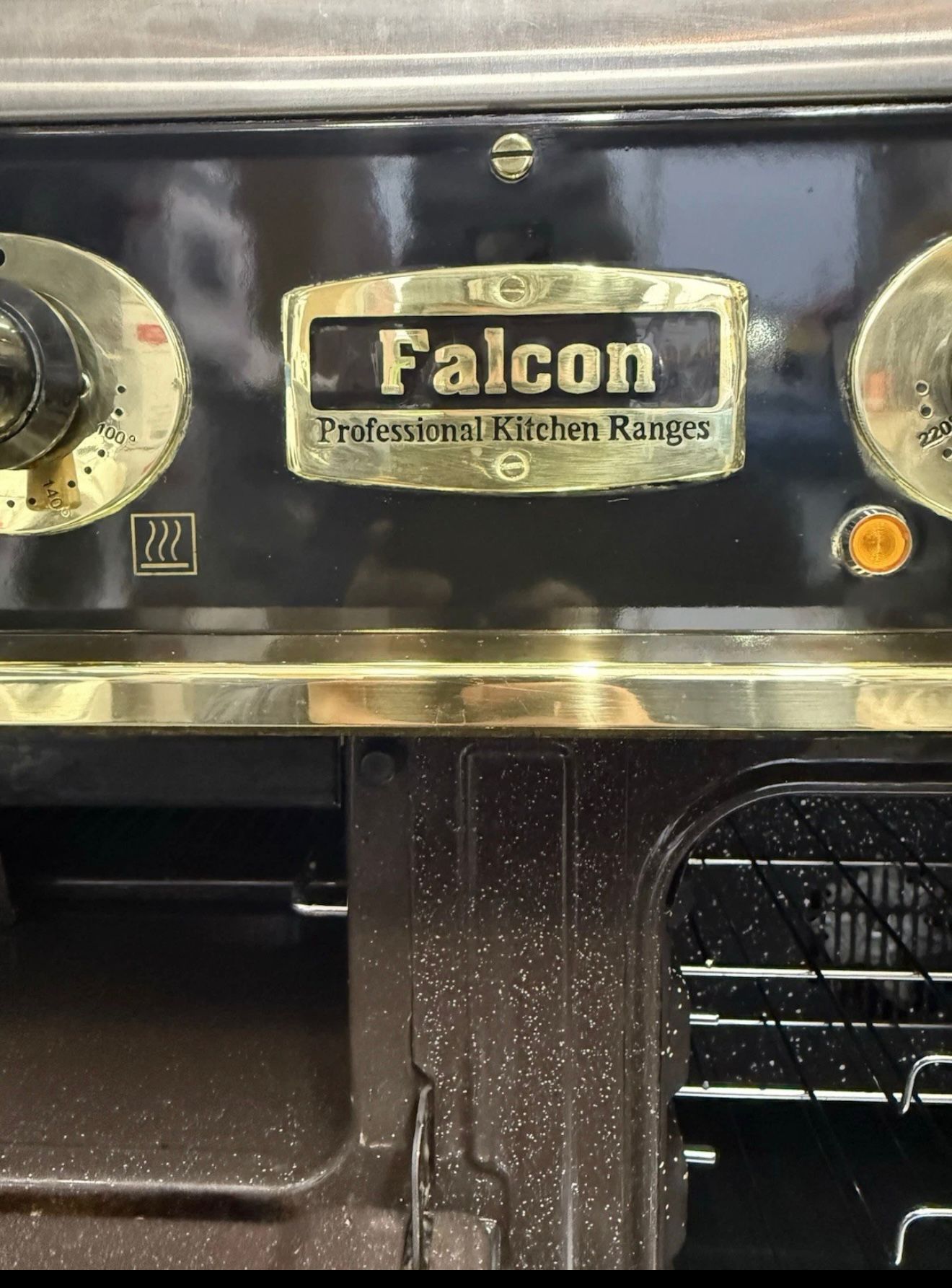 FALCON 1092 CONTINENTAL DUAL FUEL 110CM COOKER Black&brass
