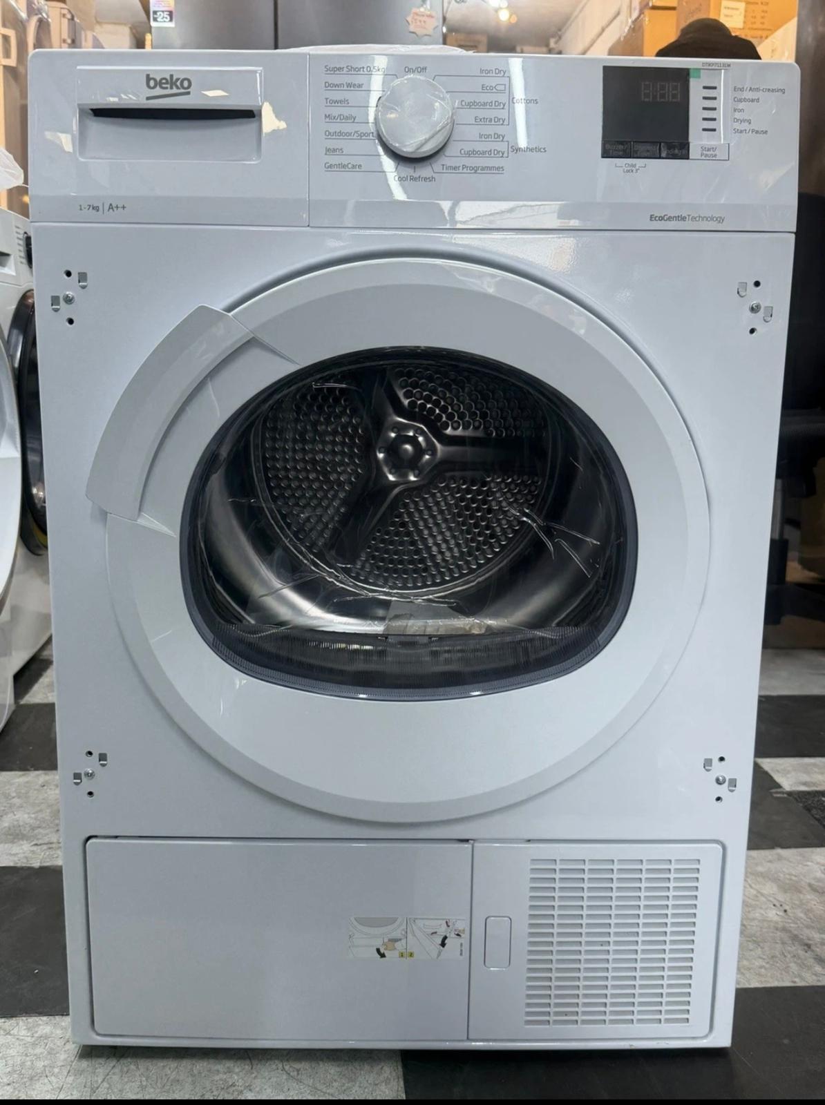 Beko DTIKP71131W 7Kg Integrated Heat Pump Tumble Dryer - White - A++