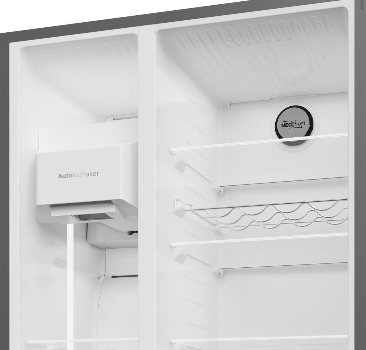 Beko 571 Litre Side By Side American Fridge Freezer - Black