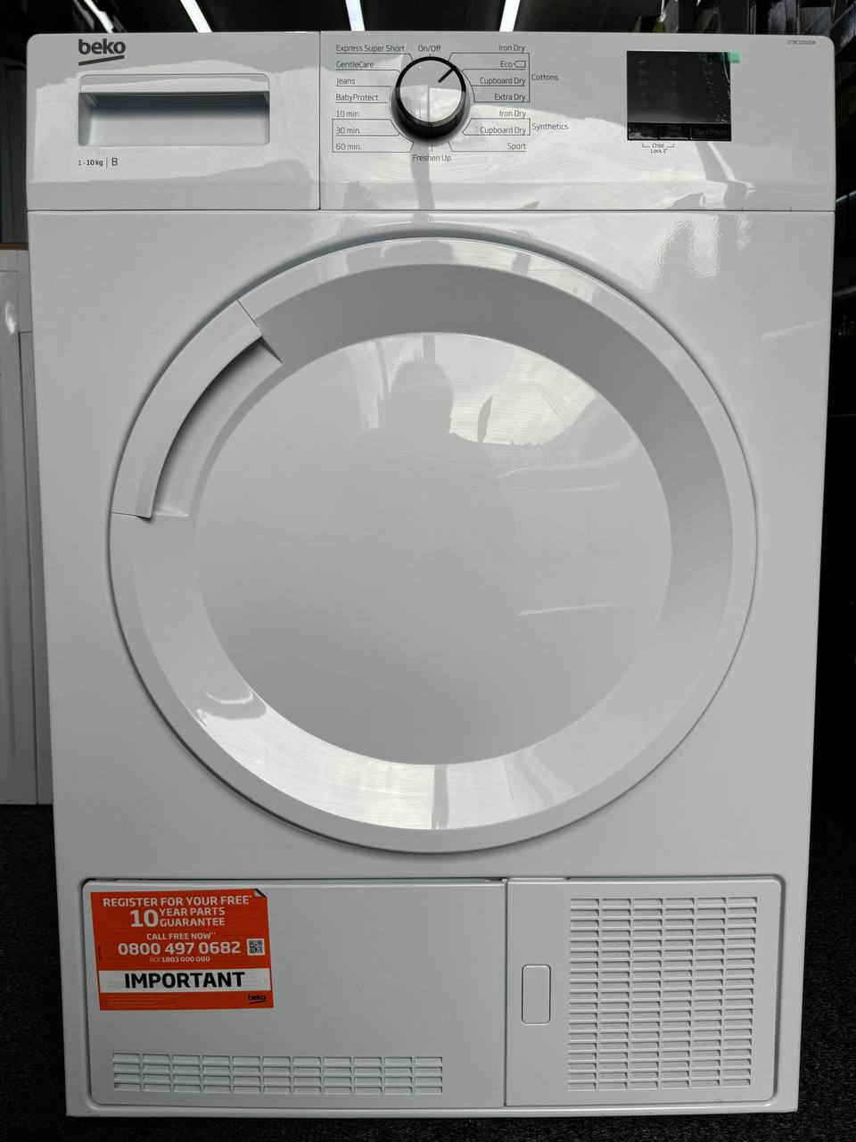 WHITE BEKO 10KG DRYER