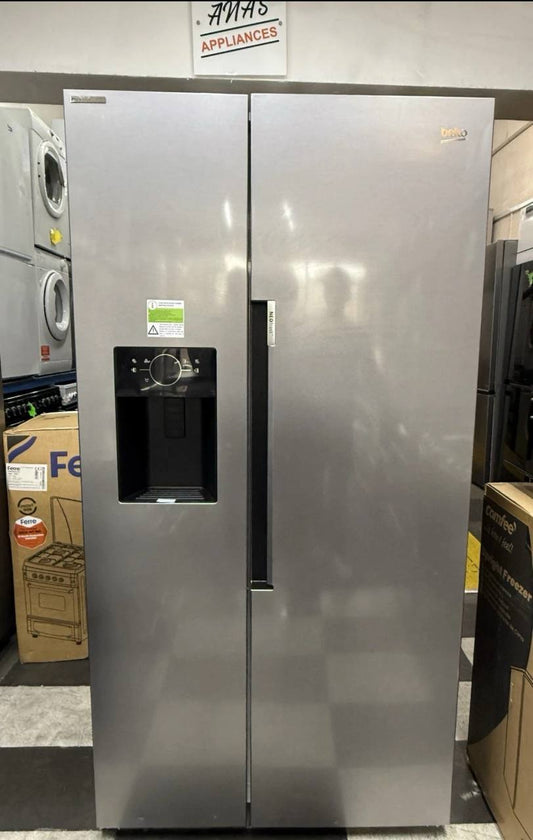 BEKO Pro ASN642VPS American-Style Fridge Freezer - Stainless Steel