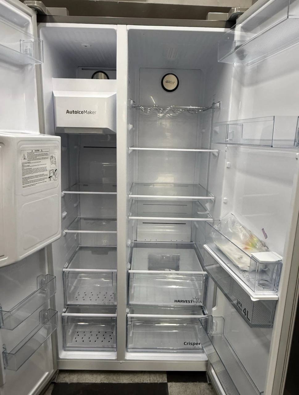 BEKO Pro ASN642VPS American-Style Fridge Freezer - Stainless Steel