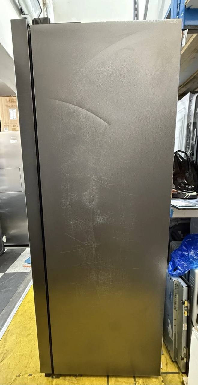 BEKO Pro ASP342VPZ American-Style Fridge Freezer - Black Steel