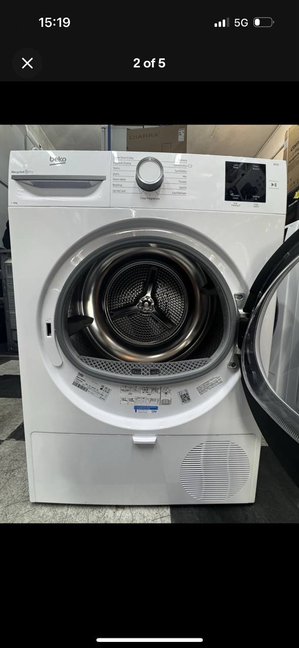 BEKO Pro BM3T3822W 8 kg Heat Pump Tumble Dryer - White