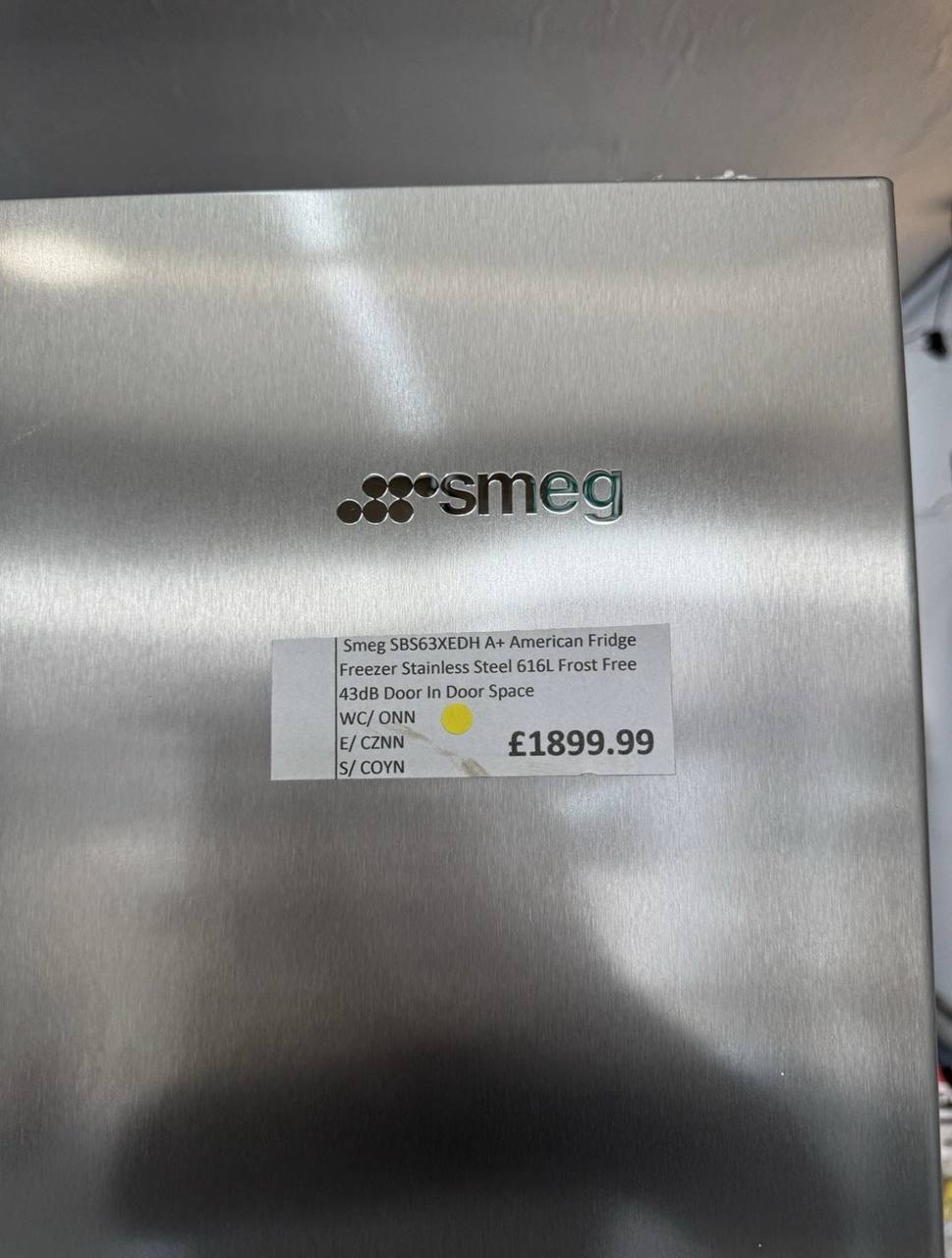 Smeg SBS63XEDH Silver Side-by-side American Fridge Freezer With Homebar