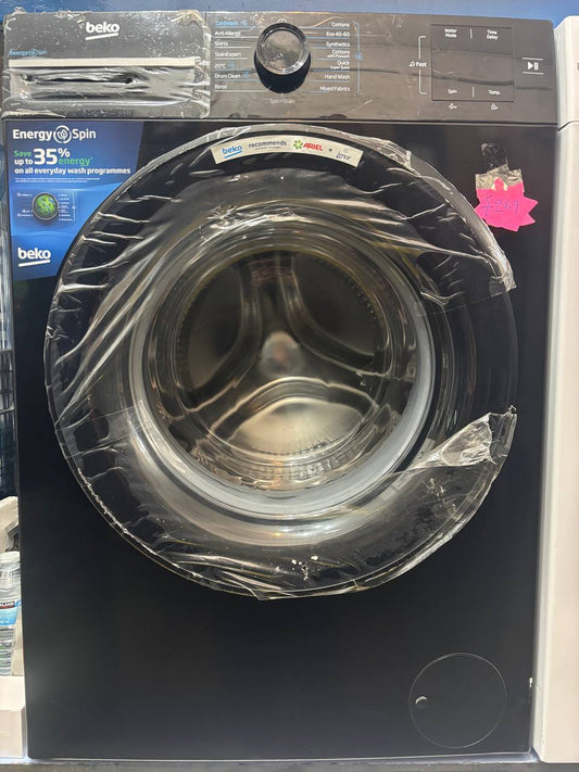 BMN3WT3841B black 8kg Beko washing machine