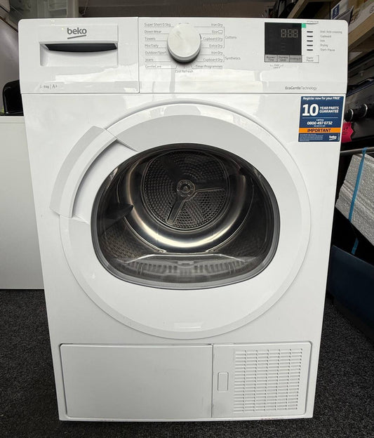 Beko DTLP91151W 9Kg Heat Pump Tumble Dryer – White – A+ Rated